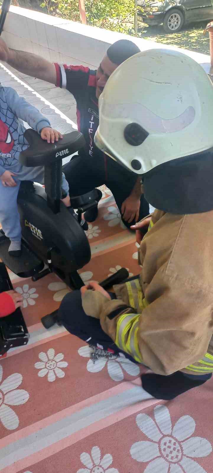 Çocuğun spor aletindeki oyunu acıyla son buldu
