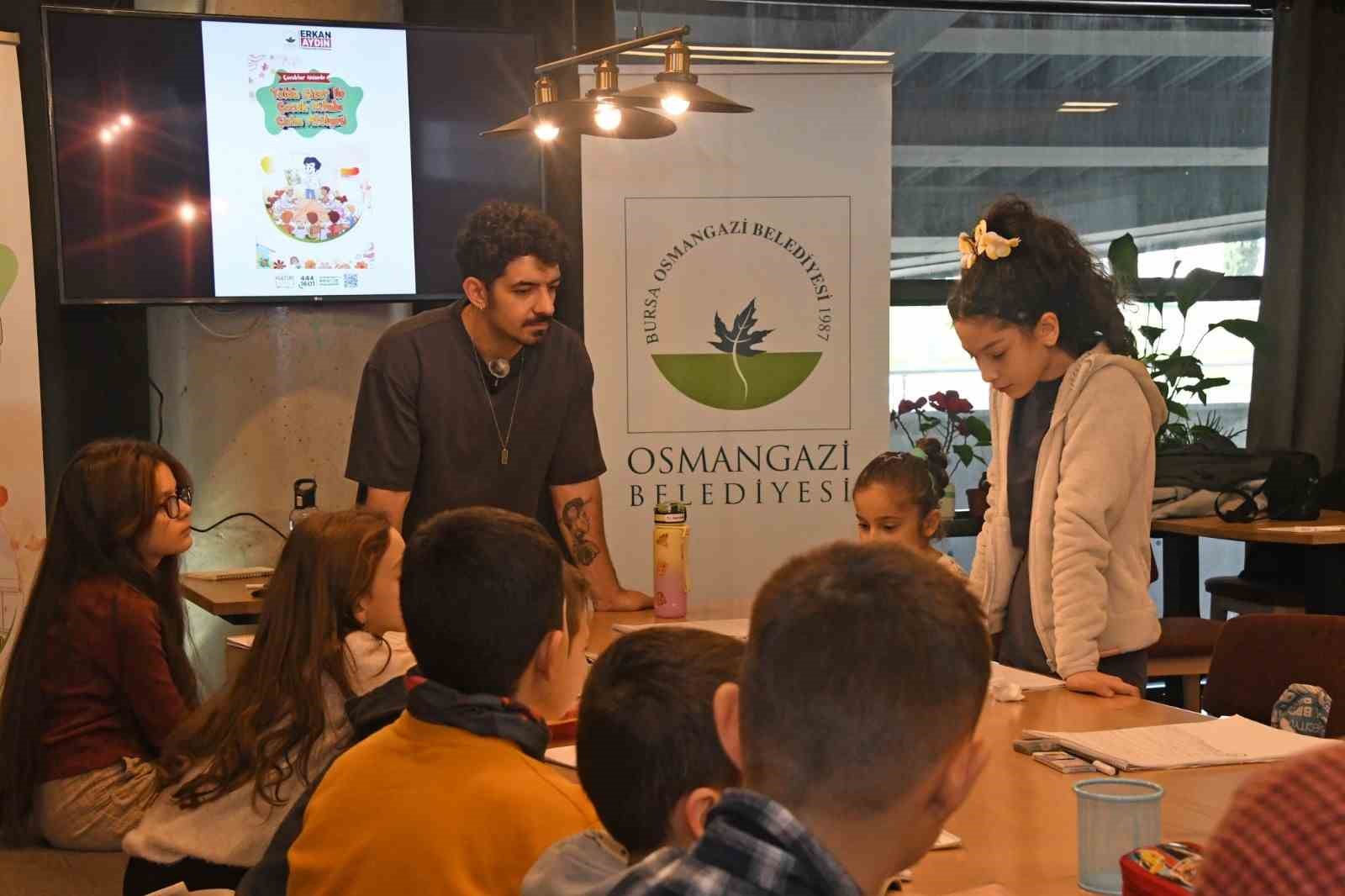 Çocuklar Osmangazi’de sanat dolu günler yaşıyor
