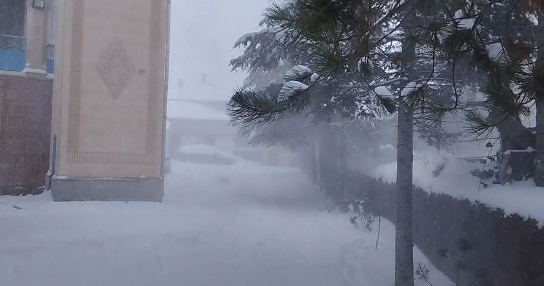 Çocuklar tipiye aldırmadı, kar topu oynadı
