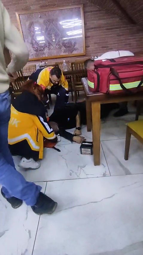 Çorbacıda fenalaşan vatandaşa ilk müdahale hayat kurtardı
