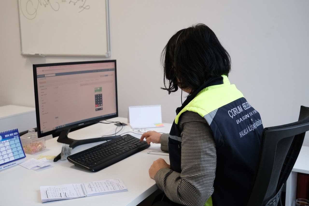 Çorum Belediyesi 1 yılda 164 bin çağrı cevap verdi
