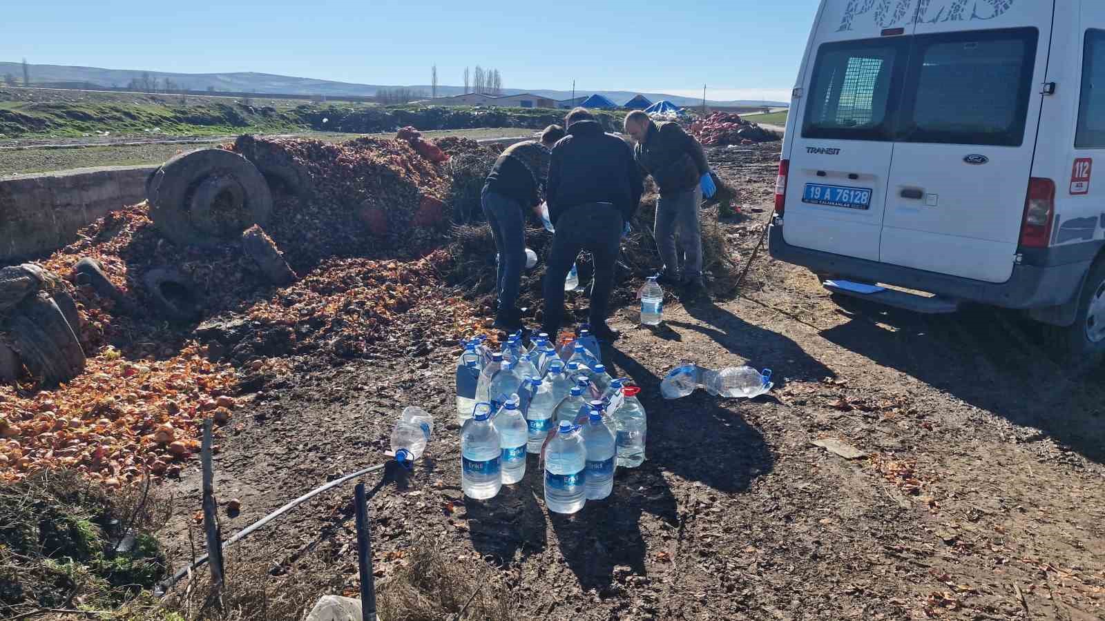 Çorum’da 180 litre kaçak alkol imha edildi
