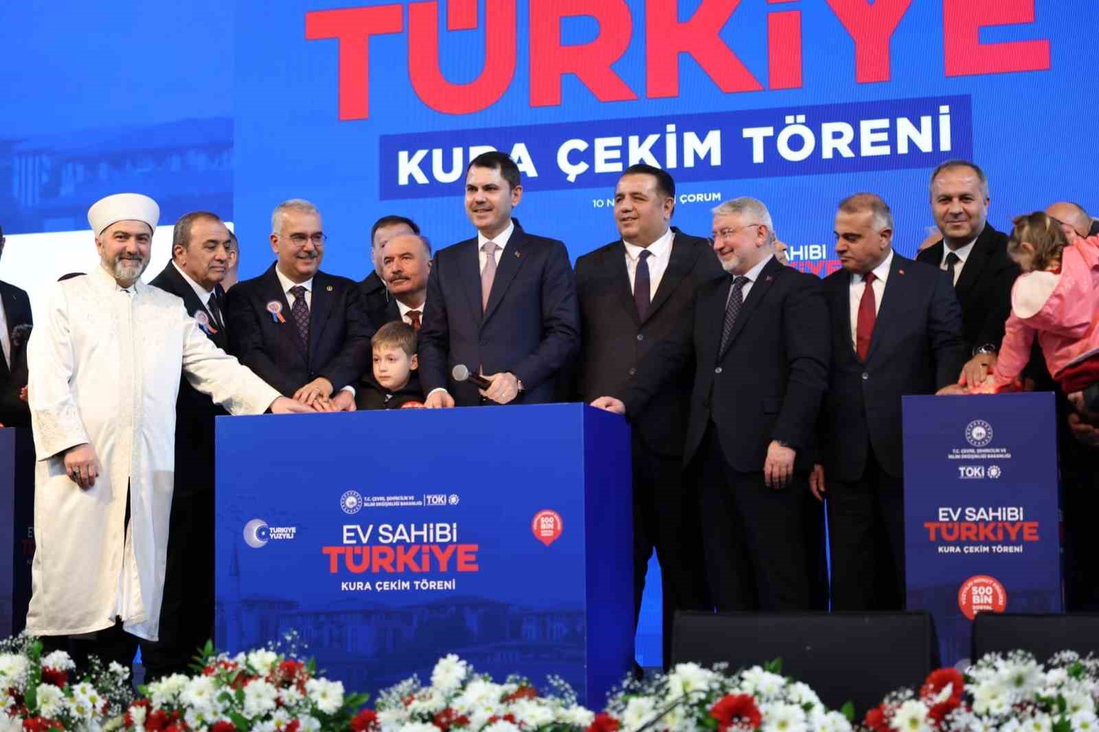 Çorum’da 2 bin 867 konutun hak sahipleri belirlendi
