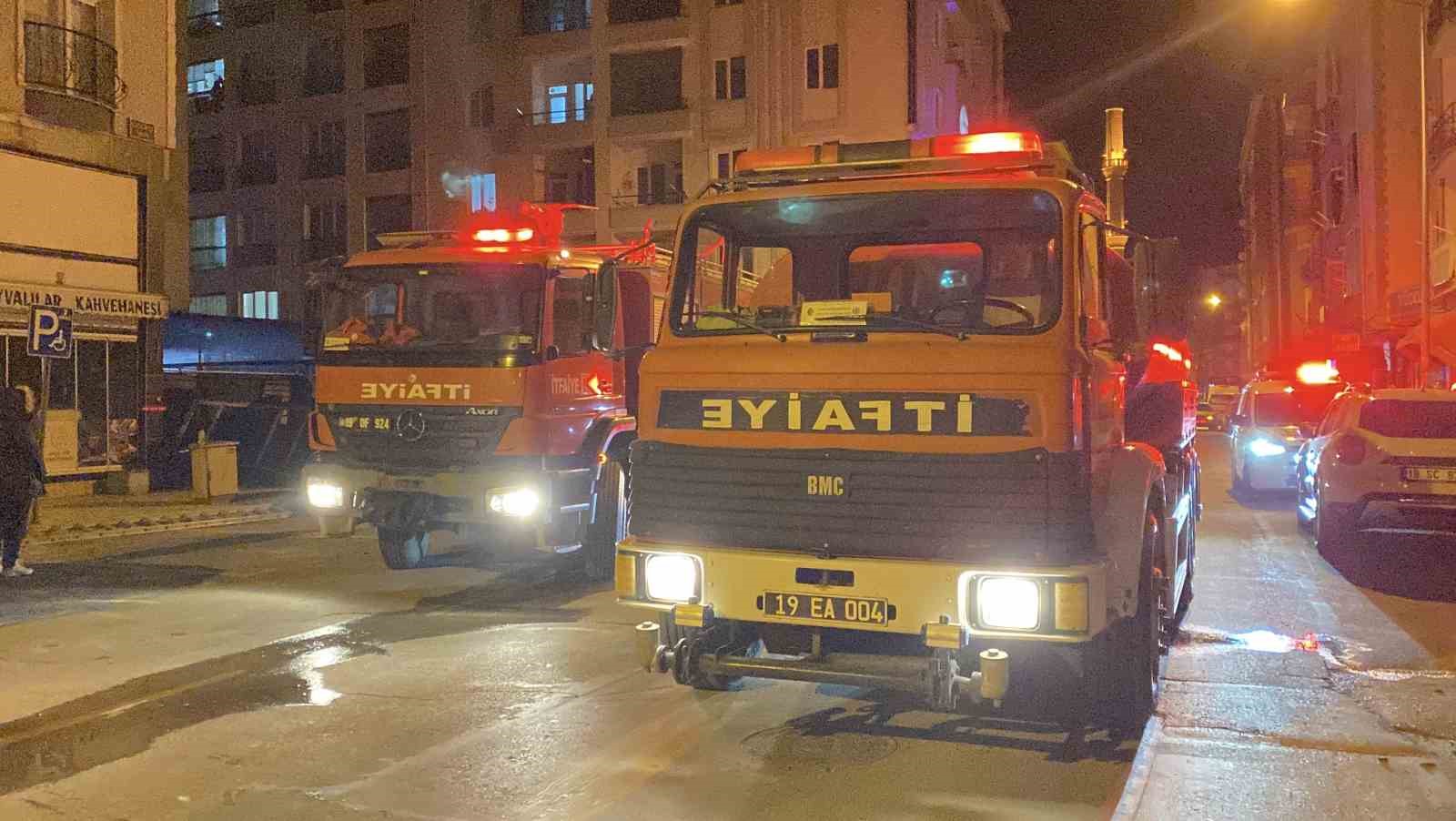 Çorum’da halı yıkama merkezinde yangın
