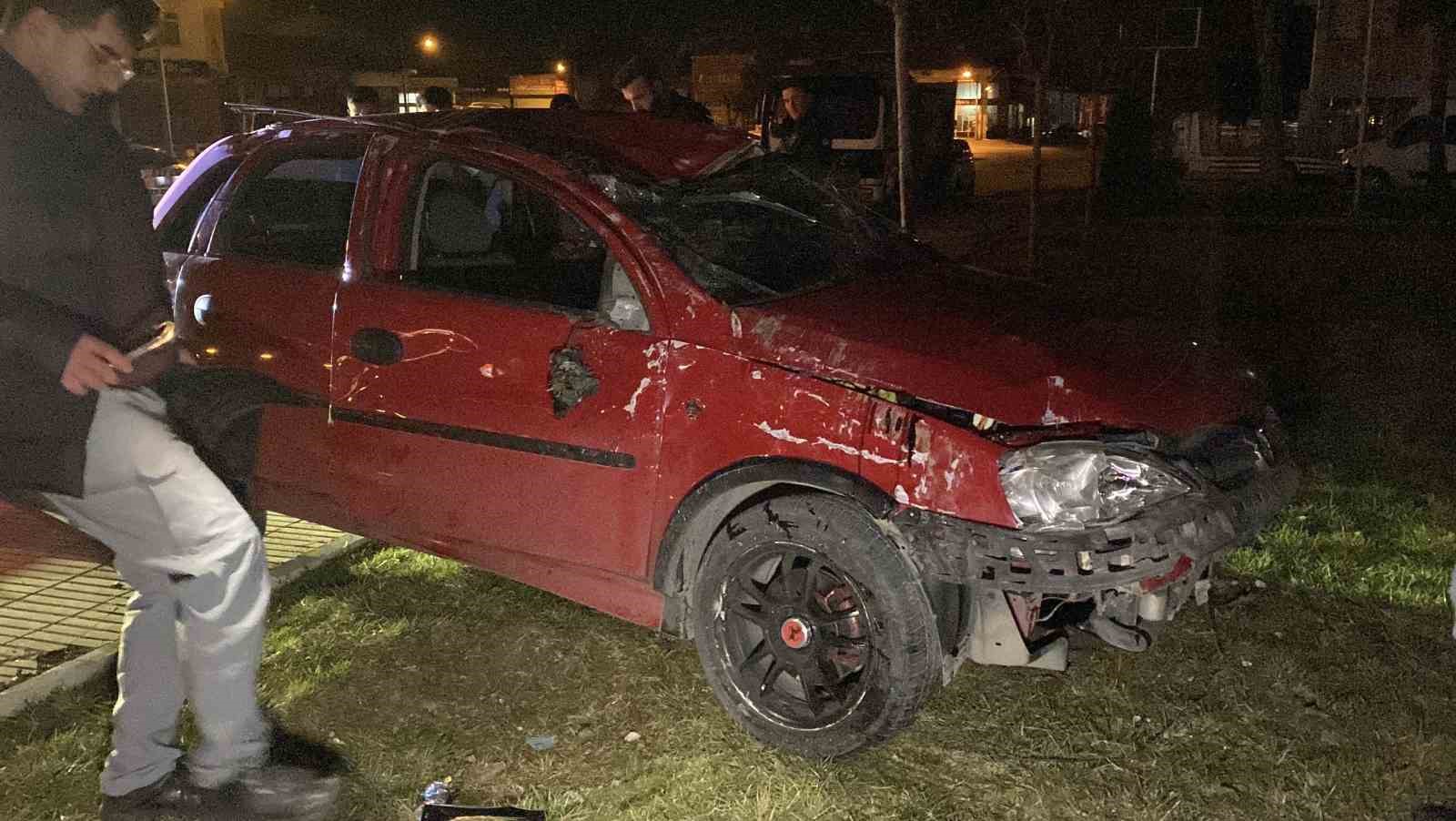 Çorum’da otomobil takla attı: 1 yaralı
