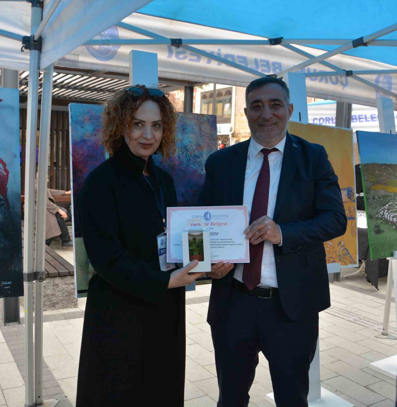 Çorum’da Puduhepa anısına görsel eserler sanatseverlerin beğenisine sunuldu
