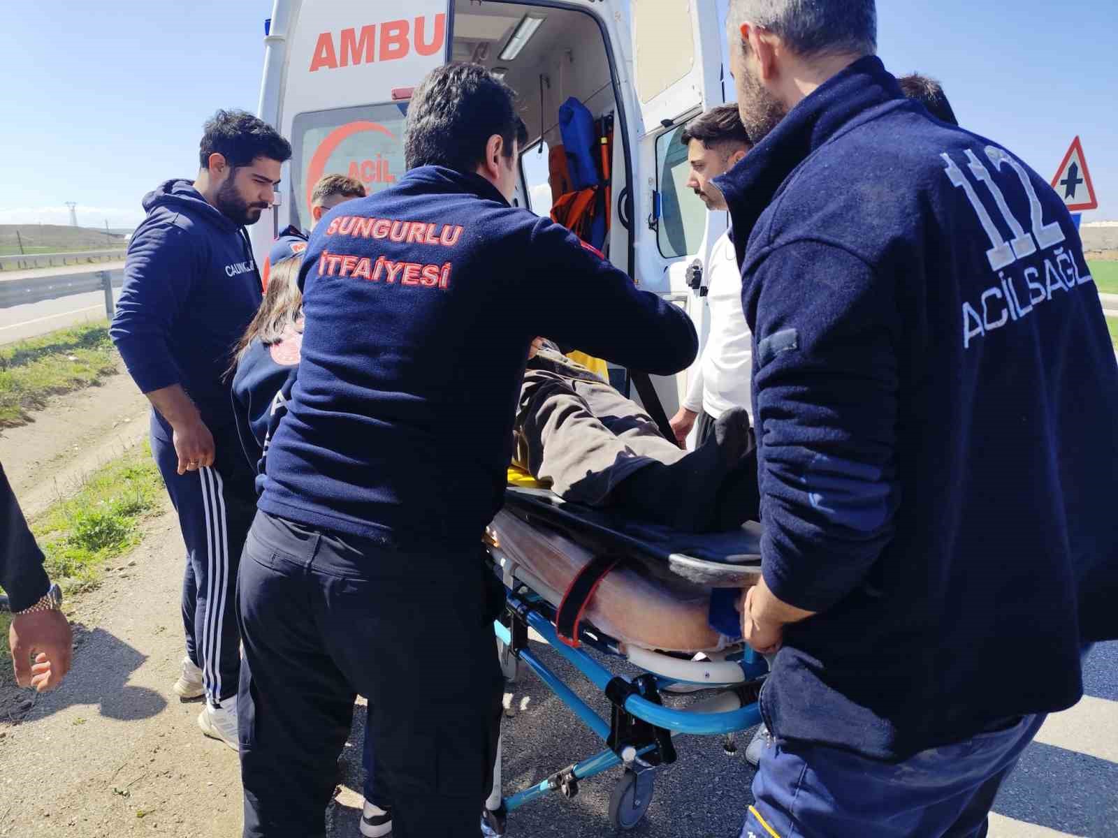 Çorum’da trafik kazası: 1 yaralı
