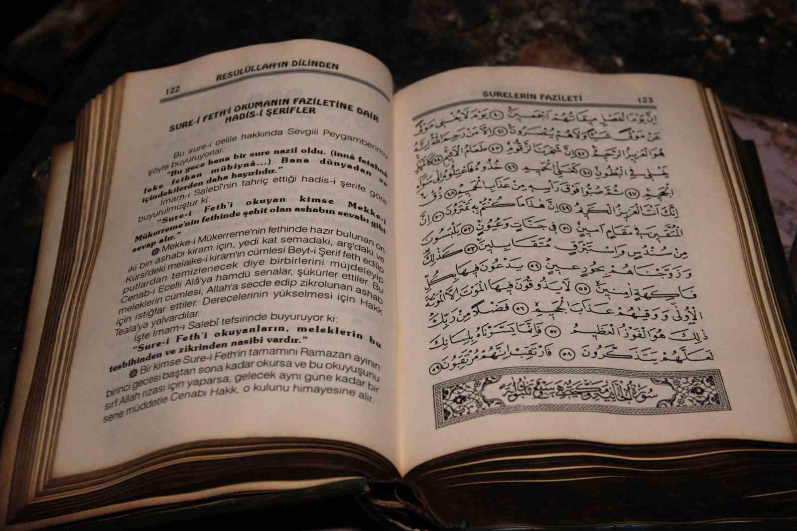 Çorum’da yanan gecekonduda Kur’an-ı Kerim meali zarar görmedi
