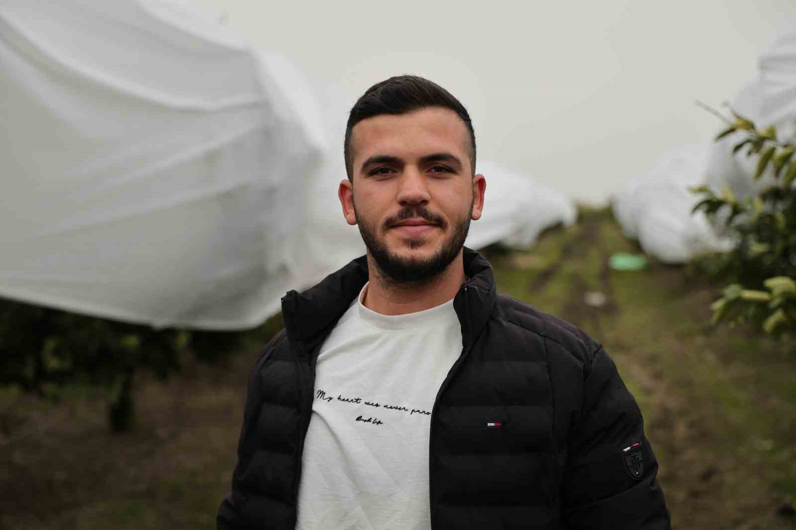 Çukurova çiftçisinden zirai don önlemi: 15 dönüm limon ağacı fileyle örtüldü
