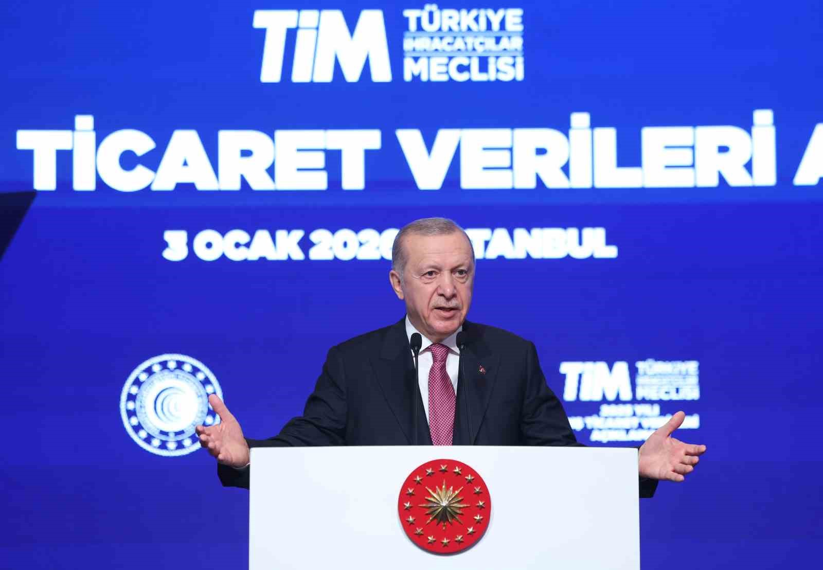 Cumhurbaşkanı Erdoğan: "2025 yılında ihracat rekoru kırıldı"
