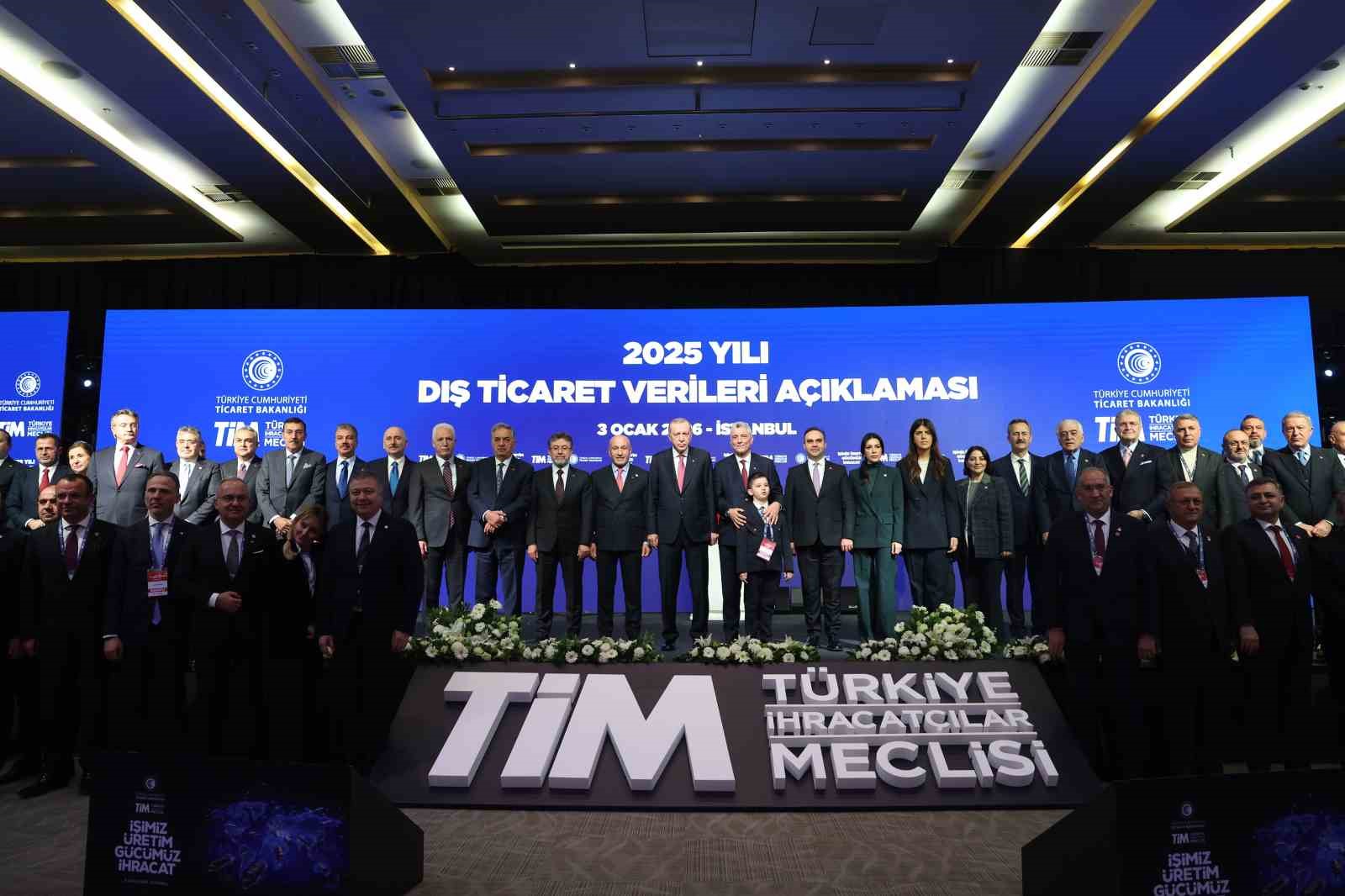Cumhurbaşkanı Erdoğan: "2025 yılında ihracat rekoru kırıldı"
