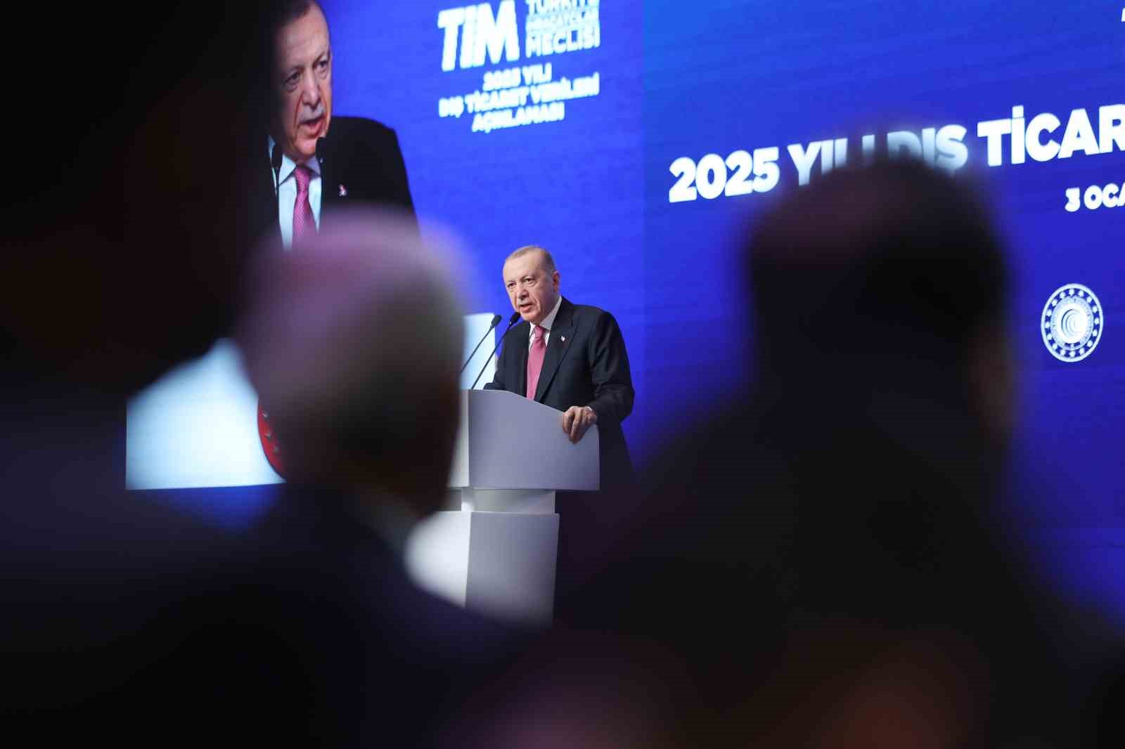 Cumhurbaşkanı Erdoğan: "2025 yılında ihracat rekoru kırıldı"
