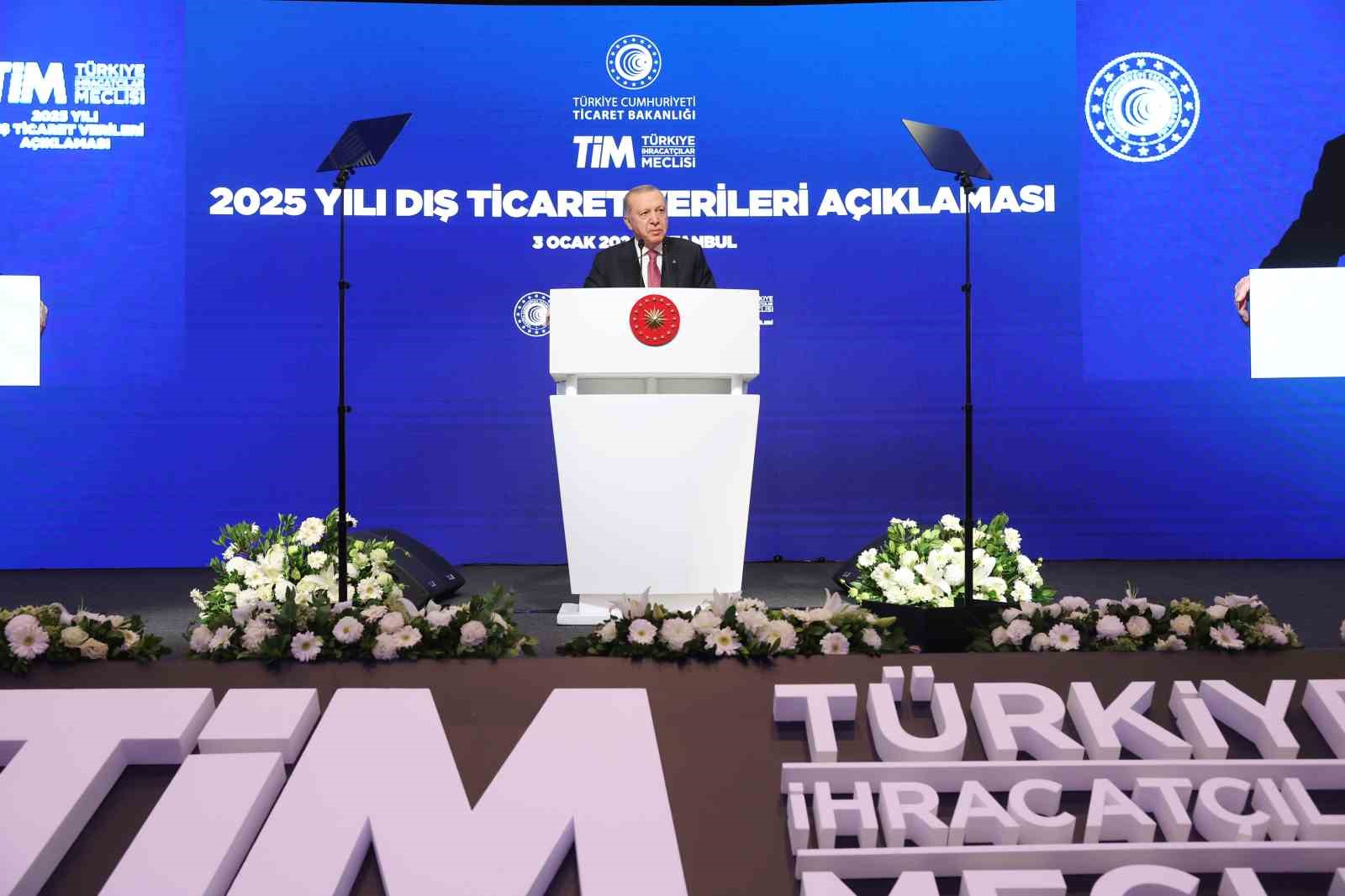 Cumhurbaşkanı Erdoğan: "2025 yılında ihracat rekoru kırıldı"
