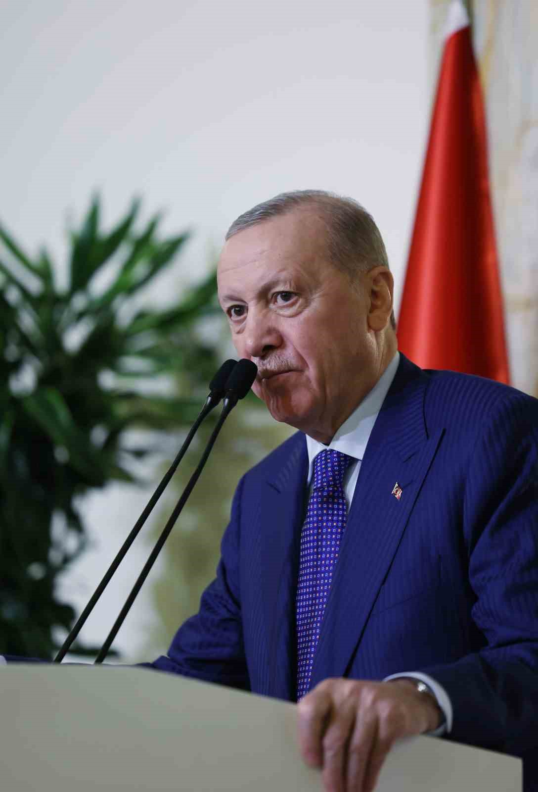 Cumhurbaşkanı Erdoğan: "Biz bölgemizi ve insanlığı ilgilendiren meselelerde asla tarafsız değiliz"
