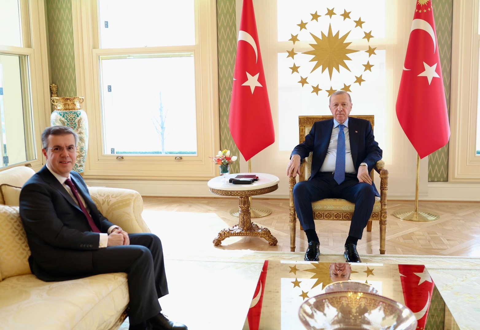 Cumhurbaşkanı Erdoğan, İhlas Holding Yönetim Kurulu Başkanı Ören’i kabul etti
