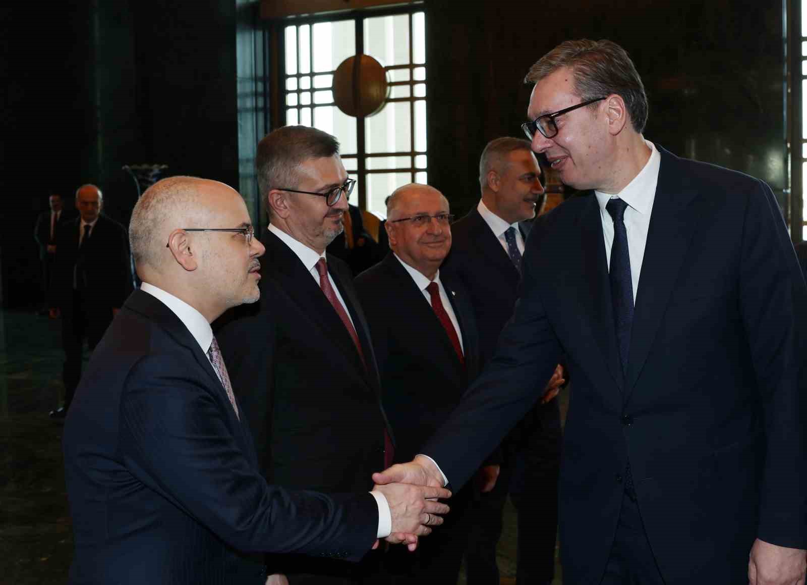 Cumhurbaşkanı Erdoğan, Sırbistan Cumhurbaşkanı Vucic ile bir araya geldi
