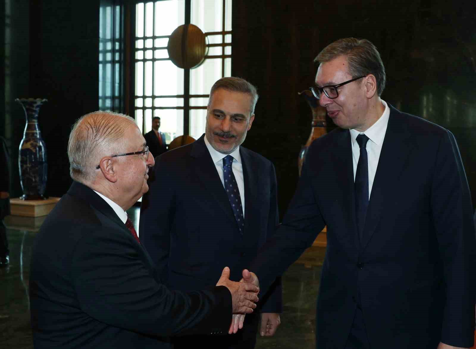 Cumhurbaşkanı Erdoğan, Sırbistan Cumhurbaşkanı Vucic ile bir araya geldi
