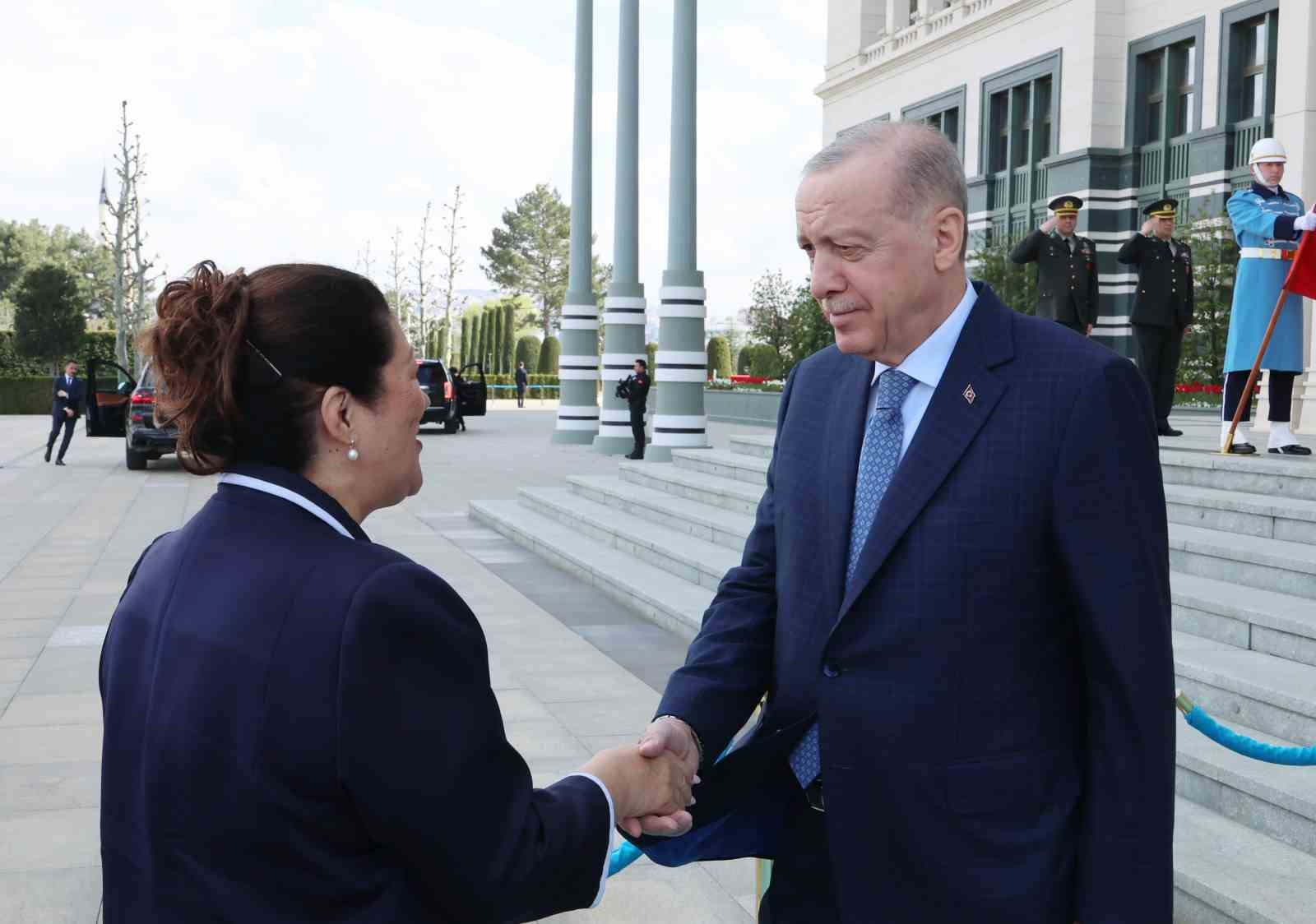 Cumhurbaşkanı Erdoğan, Yeni Zelanda Genel Valisi Kiro’yu kabul etti
