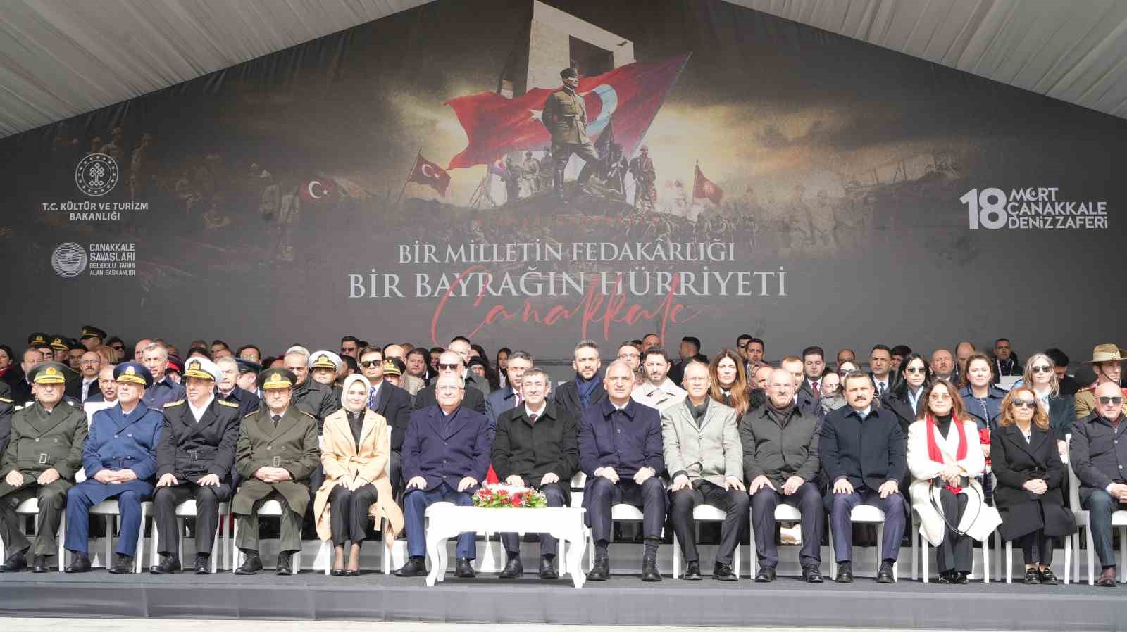 Cumhurbaşkanı Yardımcısı Yılmaz: "Azimle inşa ettiğimiz Türkiye Yüzyılı’nın da en sağlam dayanağı Çanakkale ruhudur"
