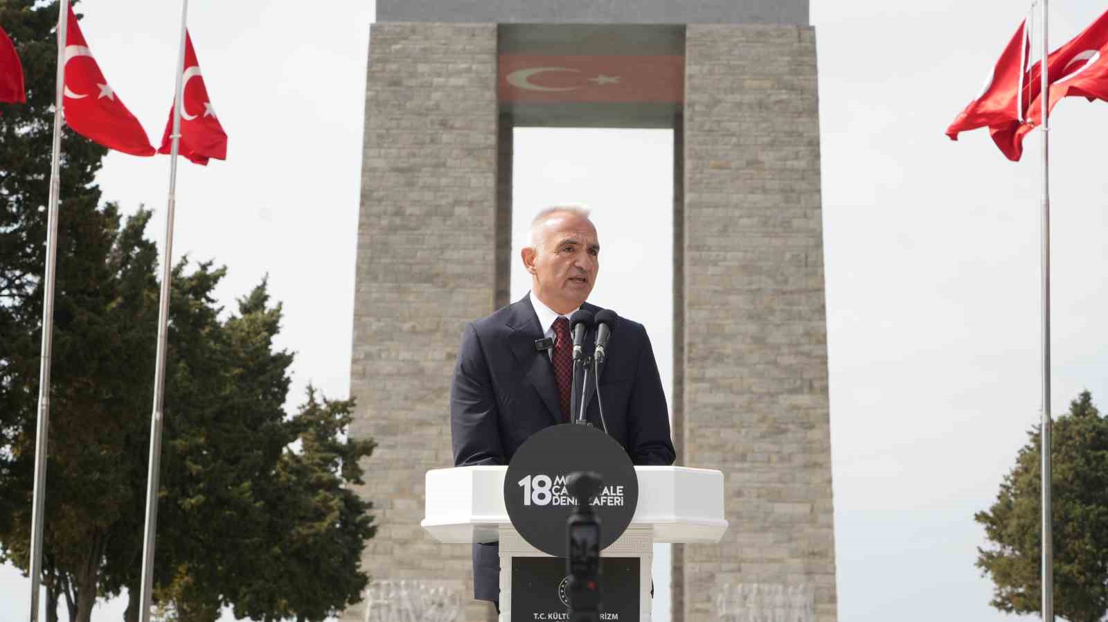 Cumhurbaşkanı Yardımcısı Yılmaz: "Azimle inşa ettiğimiz Türkiye Yüzyılı’nın da en sağlam dayanağı Çanakkale ruhudur"
