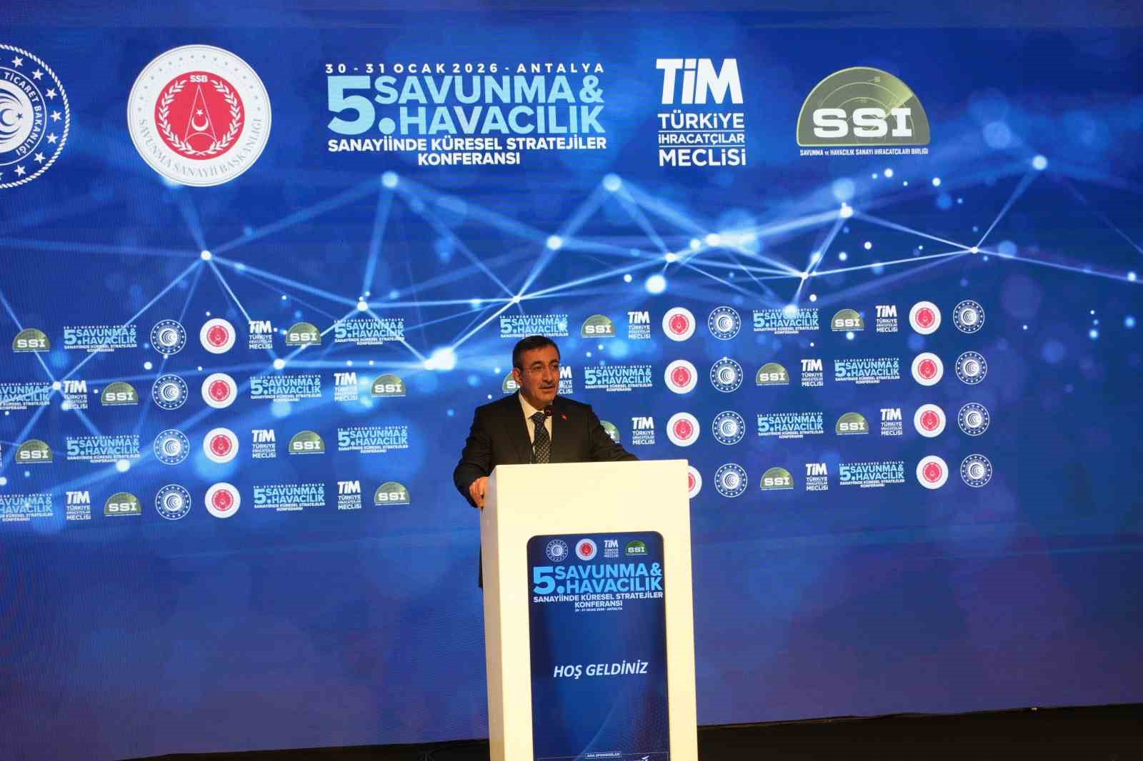 Cumhurbaşkanı Yardımcısı Yılmaz: "Geçmişte paramızı ödediğimiz halde alamadığımız ürünleri bugün dünyaya satıyoruz"
