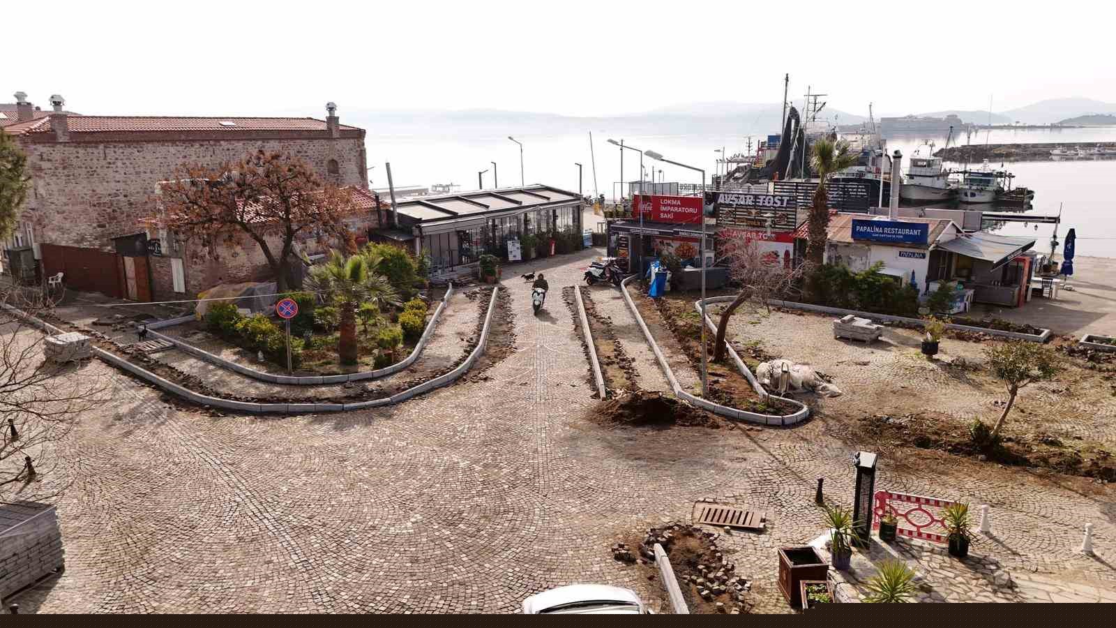 Cunda’da, araç trafiği ve yaya ulaşımına düzenleme
