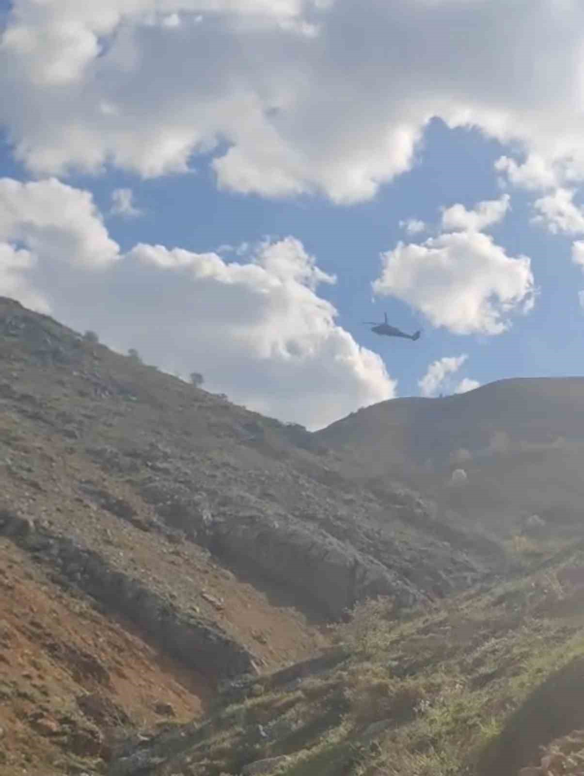 Dağda helikopter destekli kurtarma operasyonu

