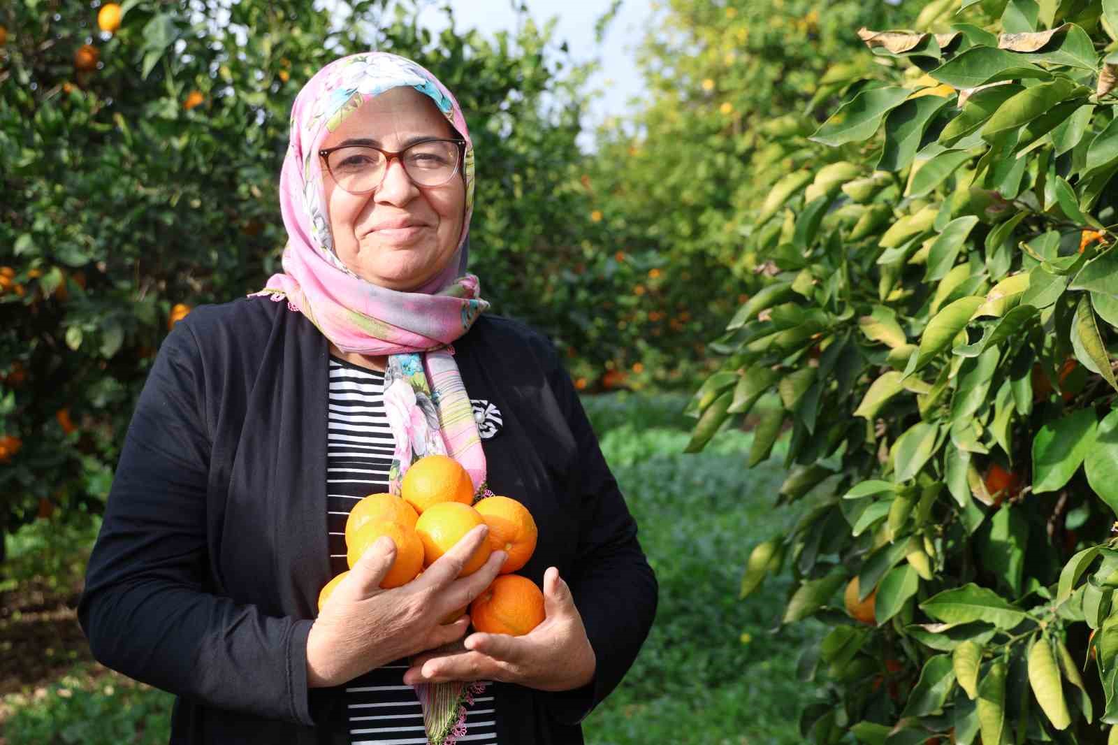 Dalında 5 TL  olan turunç, kadınların elinde kara kazanda değer kazandı
