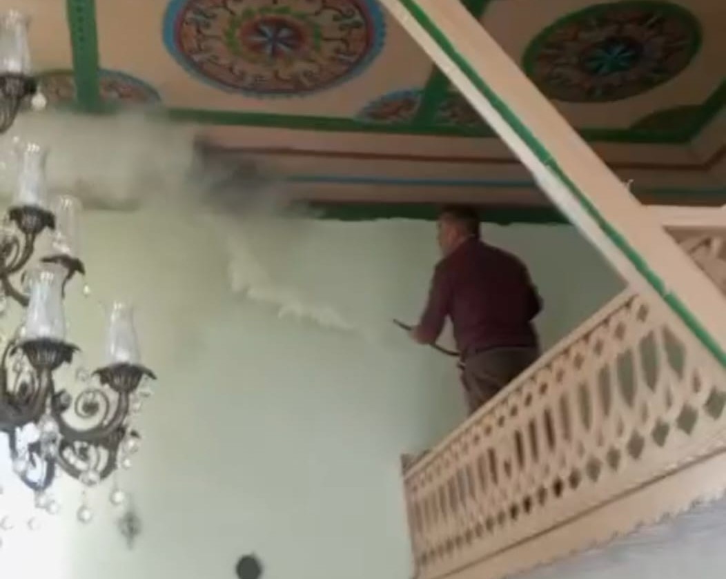 Darende’de camide korkutan yangın
