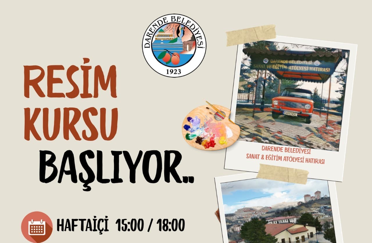 Darende’de resim kursu açılıyor
