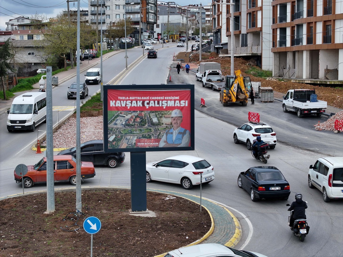 Darıca trafiğini rahatlatacak adım: Tuzla-Battalgazi kesişiminde kavşak çalışması başladı
