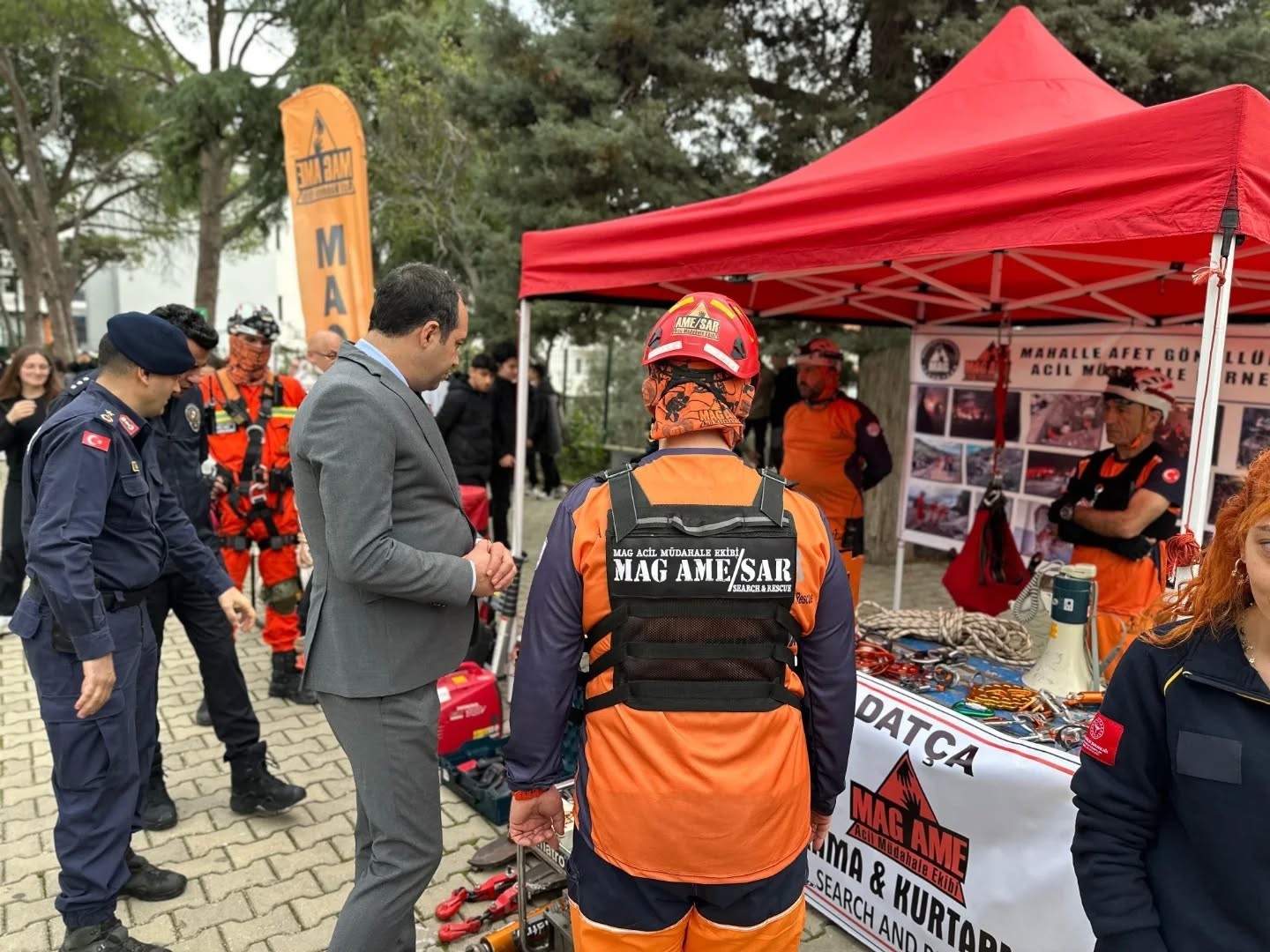 Datça’da deprem tahliye tatbikatı gerçekleştirildi
