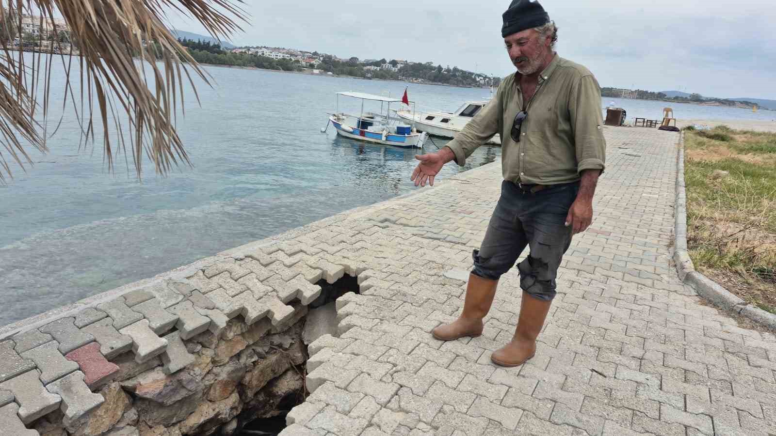 Datçalı balıkçıdan belediyeye tepki
