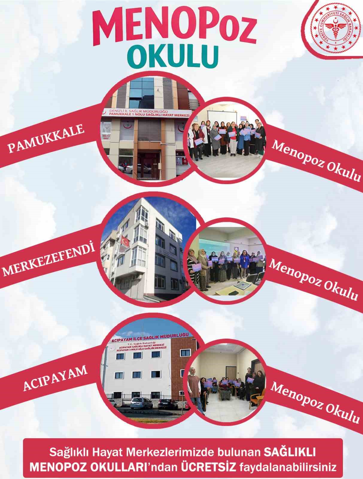Denizli İl Sağlık Müdürlüğü’nden ‘Sağlıklı Menopoz Okulu’ projesi
