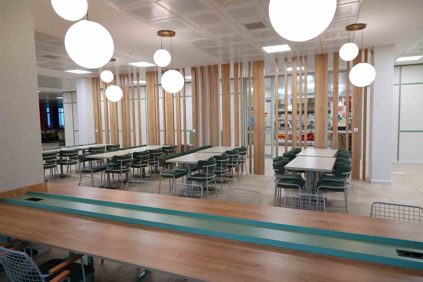 Denizli kız yurtlarında modern kafeterya konsepti
