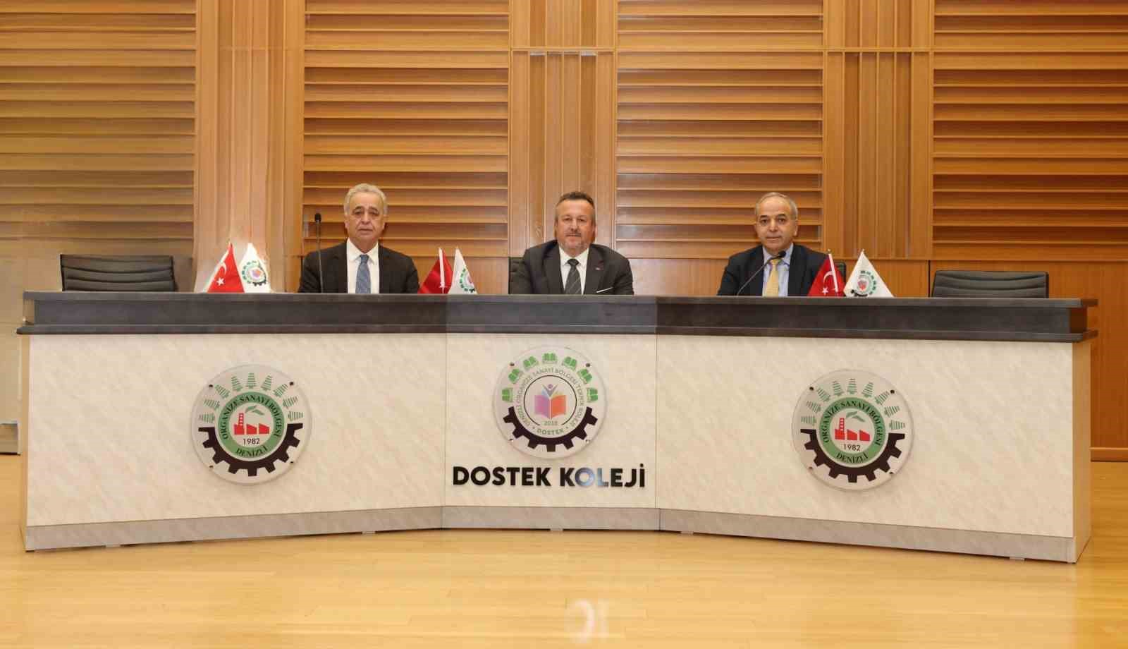 Denizli OSB yönetiminden DOSTEK Kolejine ‘güvenli eğitim’ ziyareti
