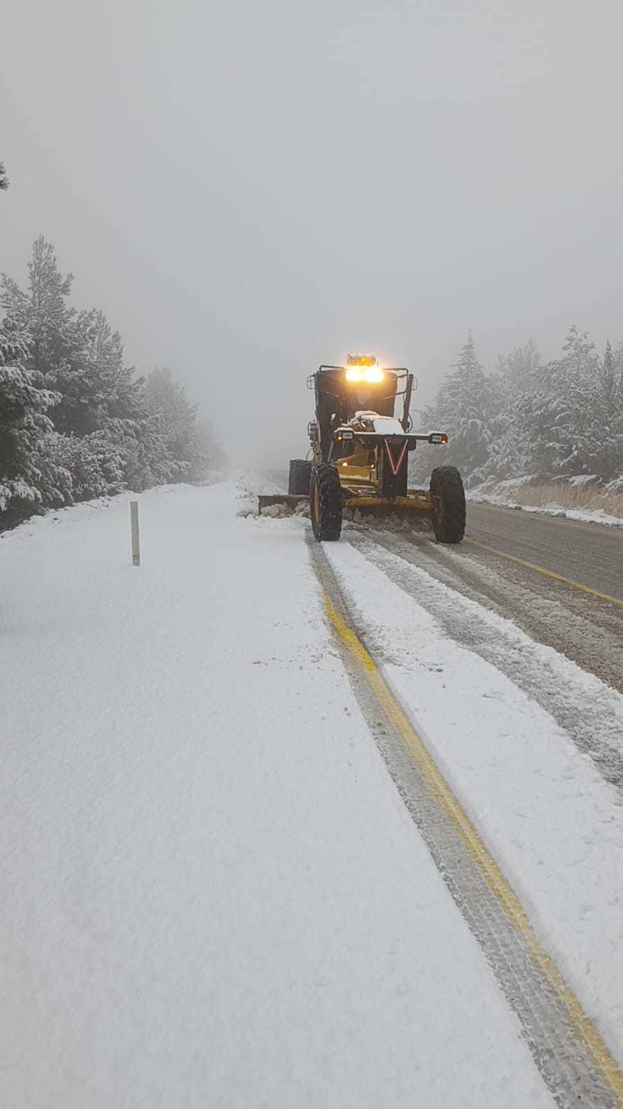 Denizli’de karla mücadele sürüyor
