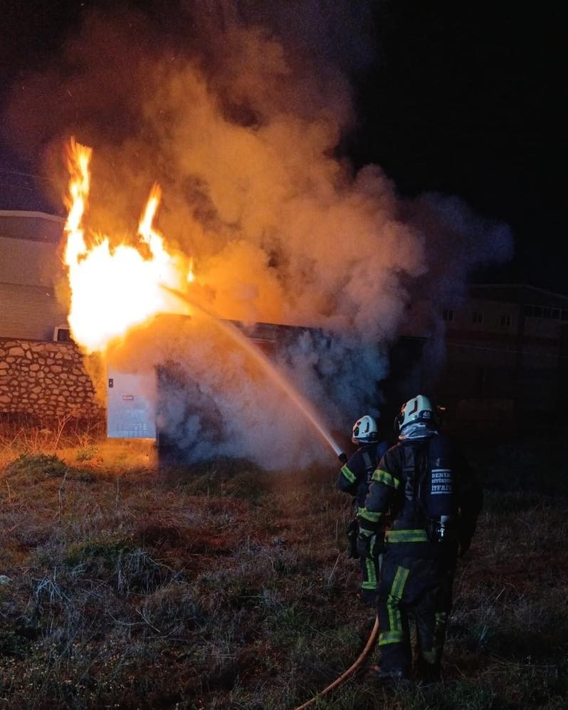 Denizli’de trafo yangını paniğe neden oldu
