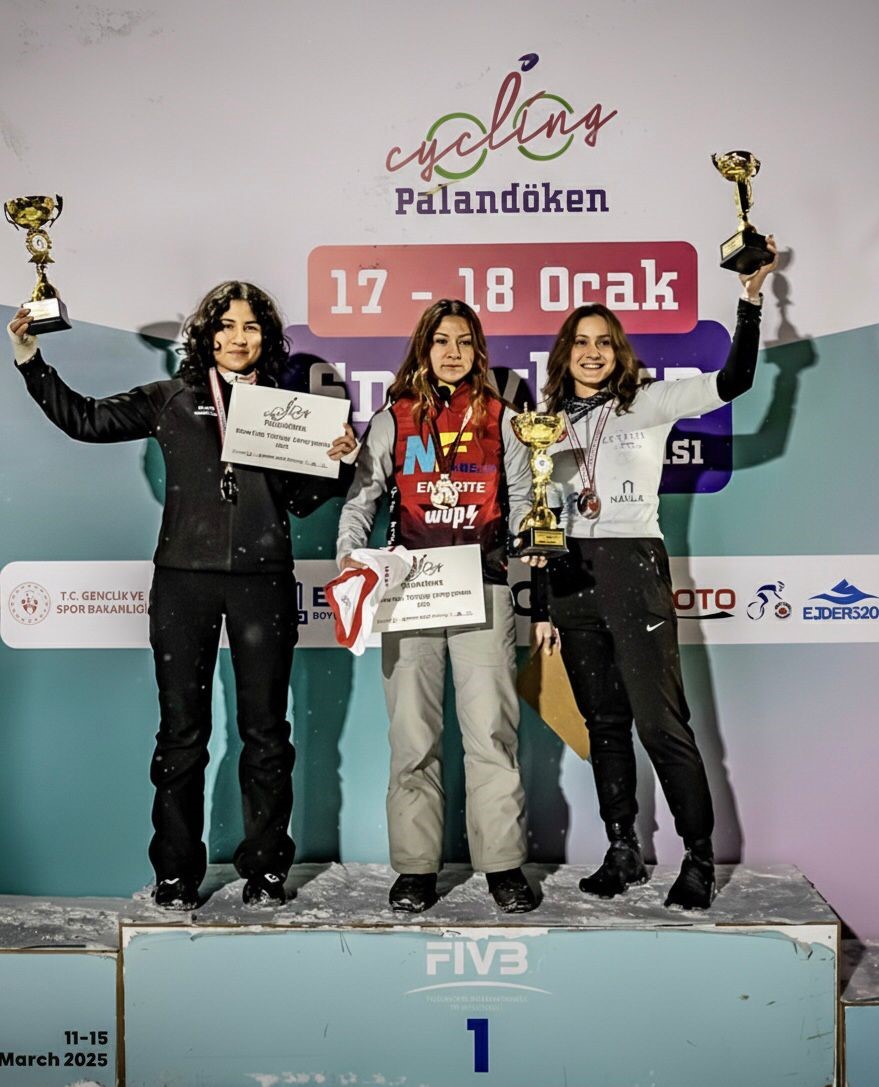 Denizlili sporcu Snow Bike Türkiye Şampiyonası’na damga vurdu

