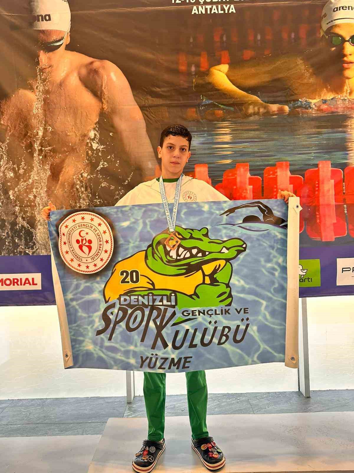 Denizlili yüzücü Türkiye şampiyonu oldu
Denizlili yüzücü Türkiye şampiyonu oldu