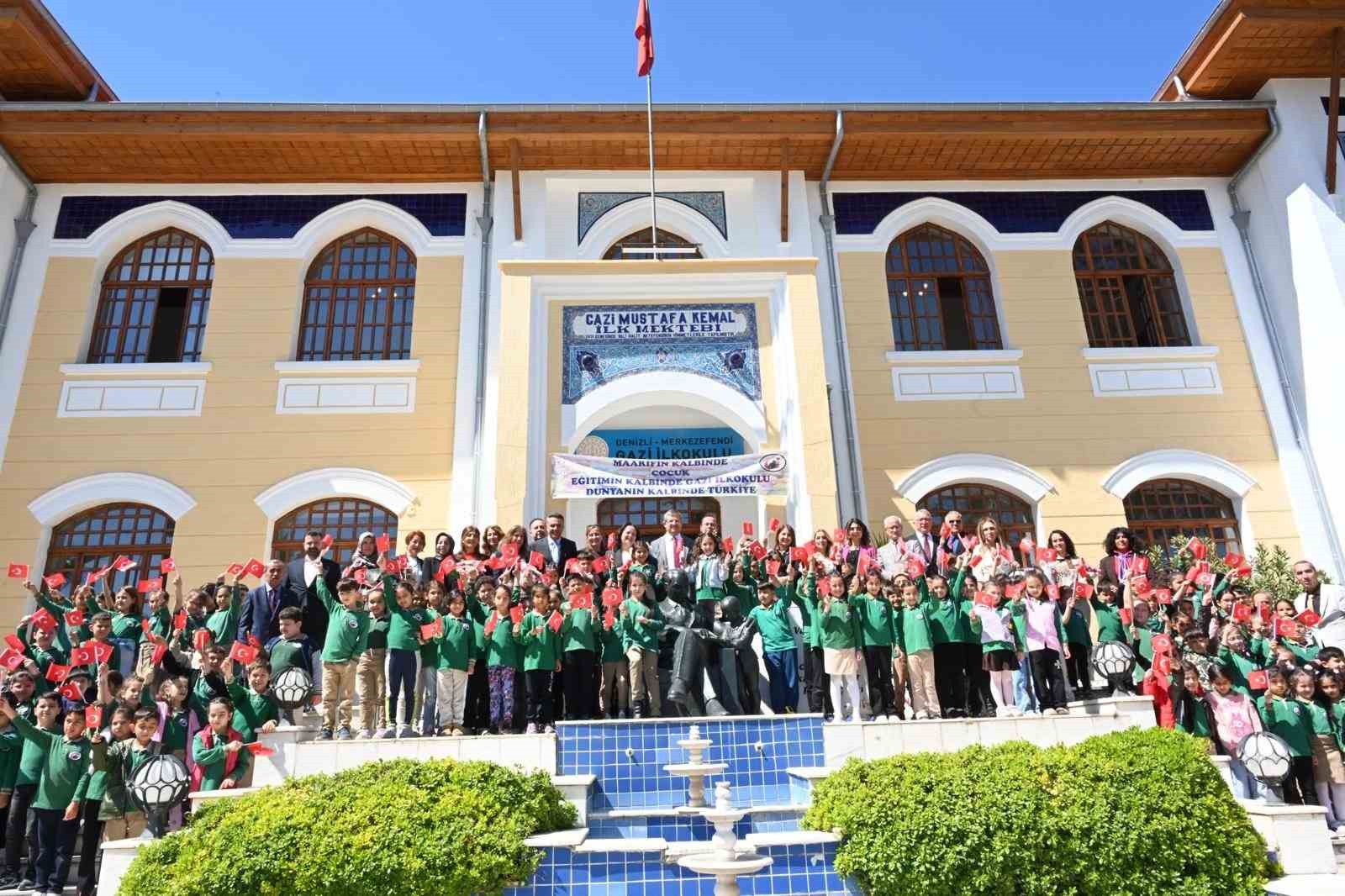 Denizli’nin tarihi mirası Gazi İlkokulu’nda restorasyon tamamlandı
