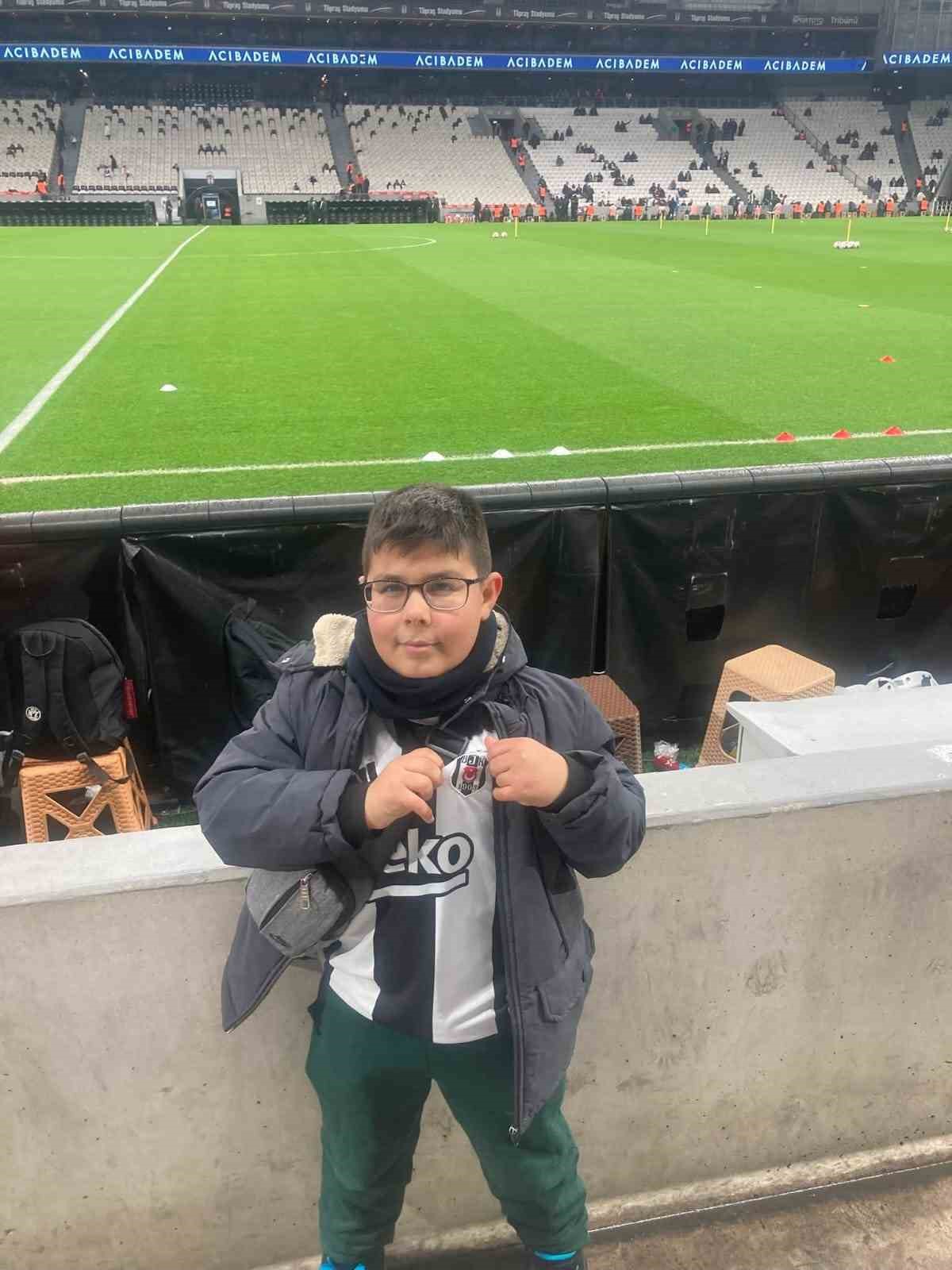 Depremzede gençler Süper Lig maçında moral buldu
