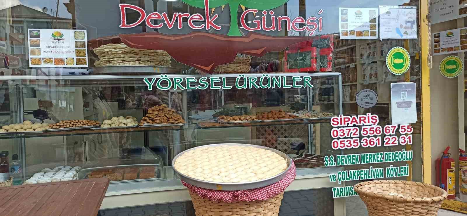 Devrek’in tescilli beyaz baklavası bayram sofralarına hazırlanıyor
