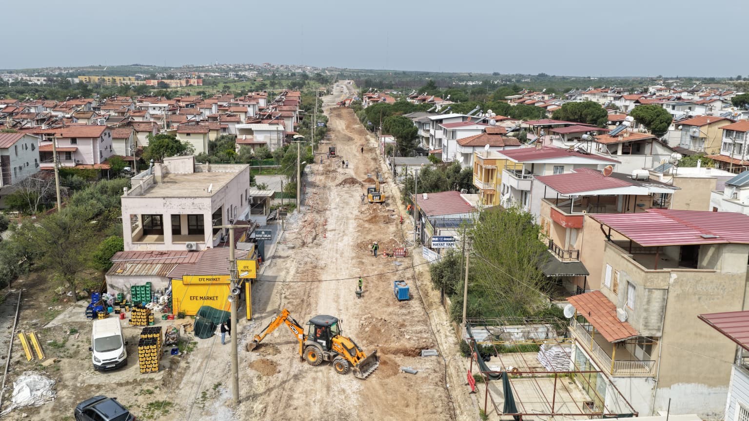 Didim Akbük’te yol yenileme çalışmaları başladı
