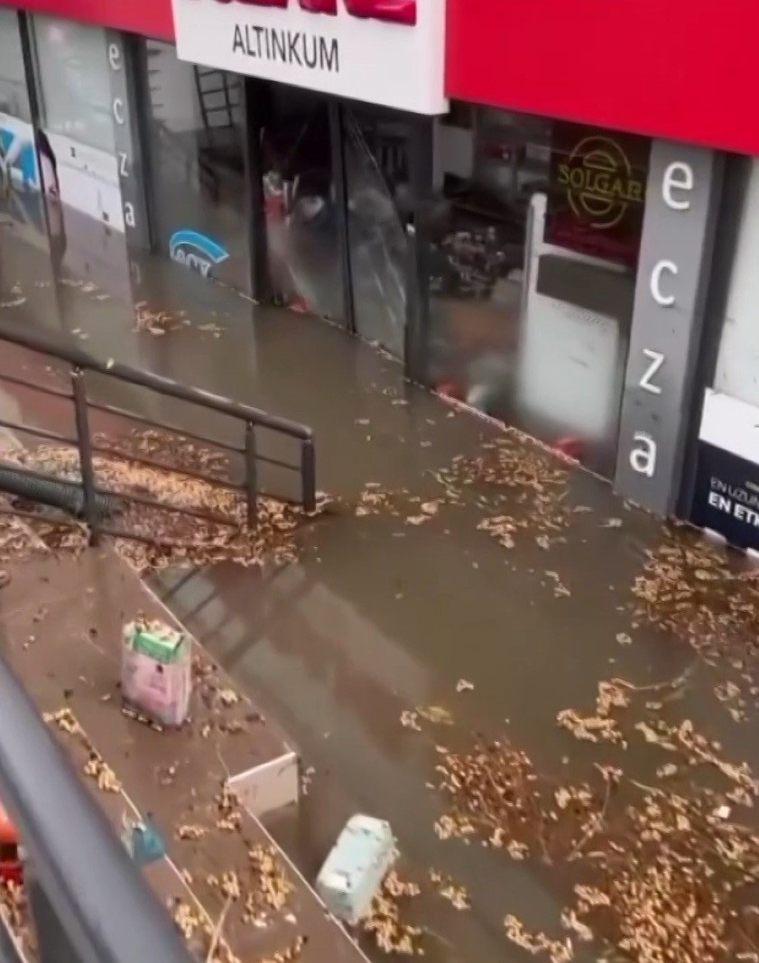 Didim’de sağanak yağış etkili oldu
