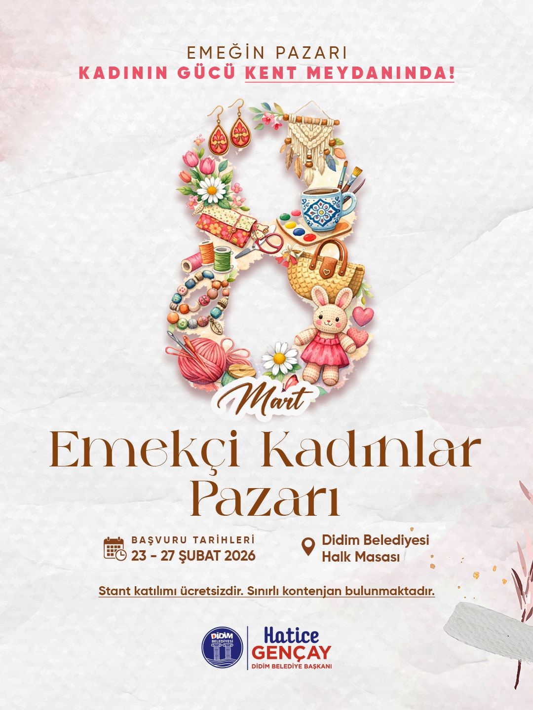 Didimli kadınlar ürünlerini halkla buluşturacak
Didimli kadınlar ürünlerini halkla buluşturacak