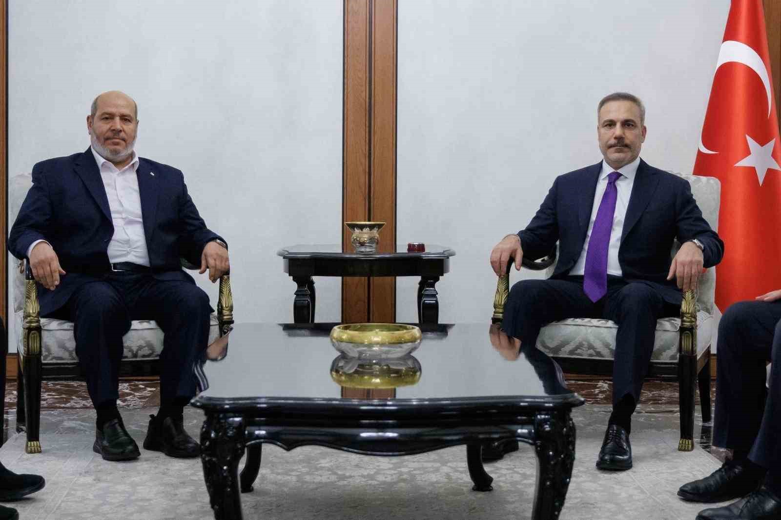 Dışişleri Bakanı Fidan, Hamas Siyasi Büro Üyesi Halil Hayye ile görüştü
