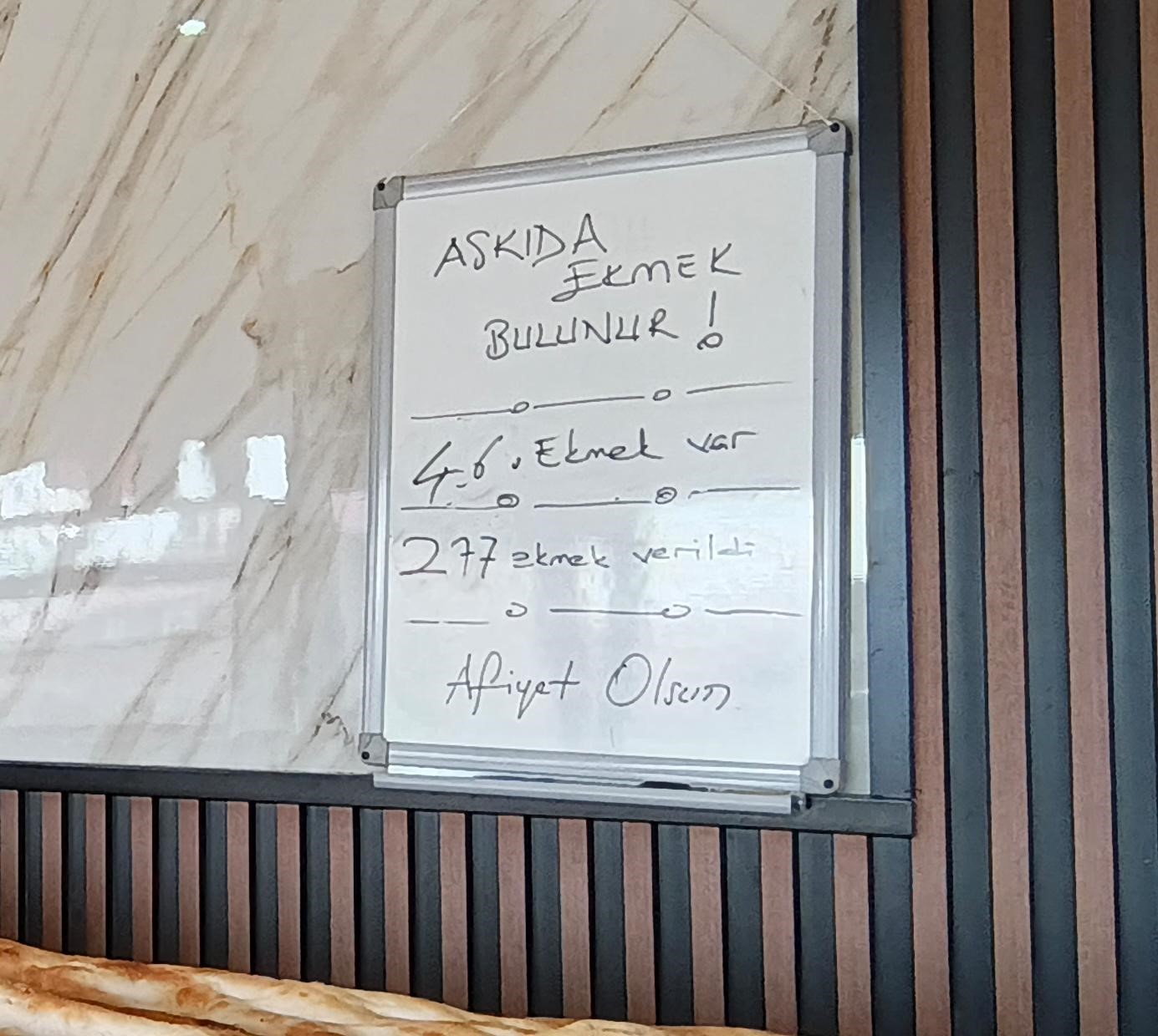 Diyadin’de askıda ekmek dayanışması
