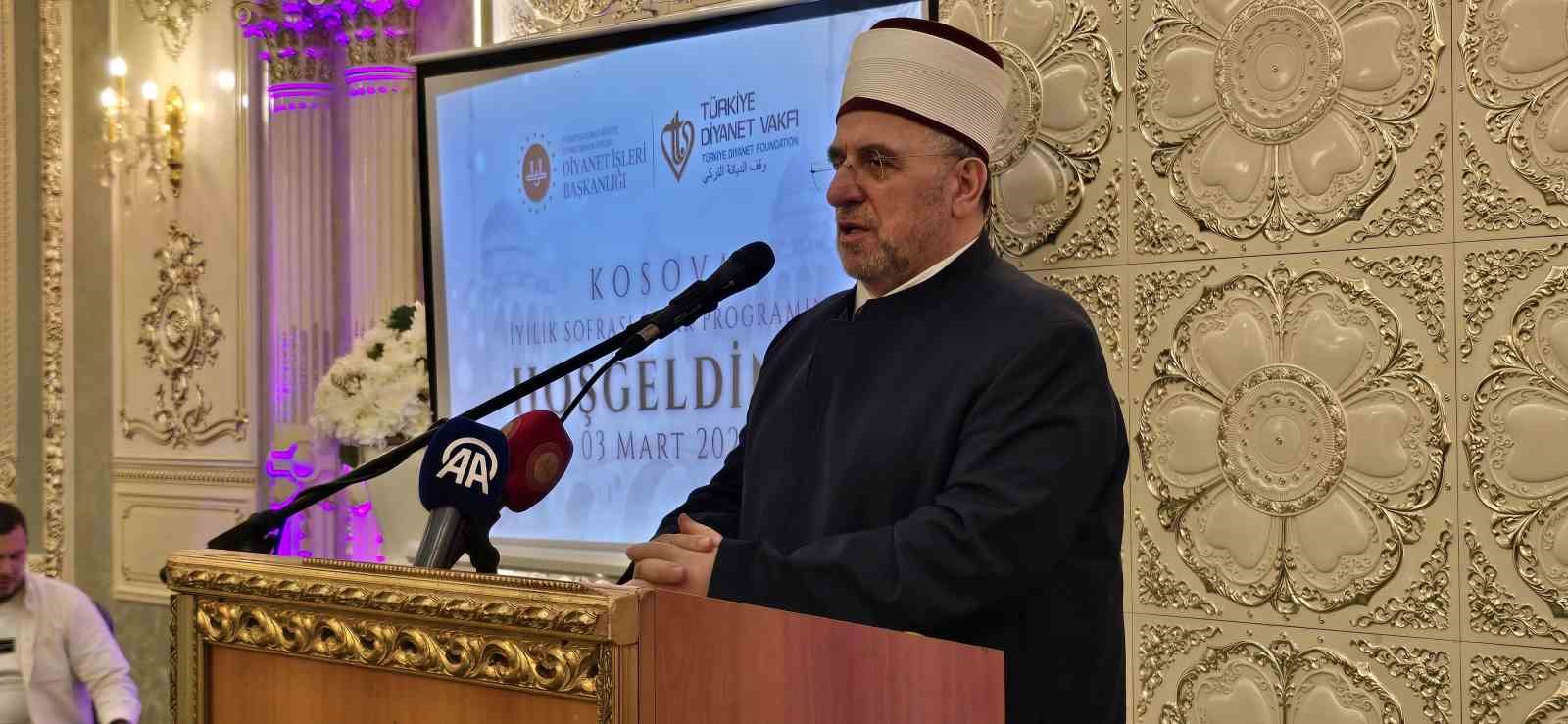 Diyanet İşleri Başkanlığı ve Türkiye Diyanet Vakfı’ndan Kosova’da iftar programı
Diyanet İşleri Başkanlığı ve Türkiye Diyanet Vakfı’ndan Kosova’da iftar programı