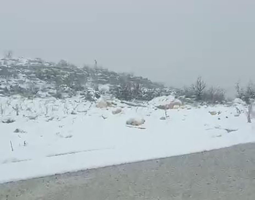 Diyarbakır’ın iki ilçesinde kar yağışı
